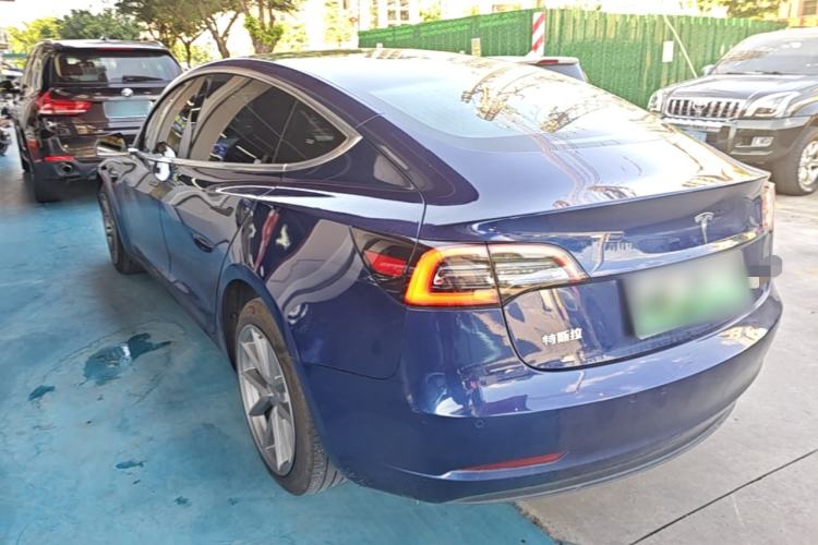 Used Tesla Model 3 2019 Standard Range Rear-Drive Upgraded Version Rear Left 45 Deg