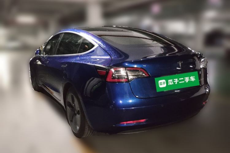 Used Tesla Model 3 2019 Long-Range All-Wheel-Drive Version Rear Left 45 Deg