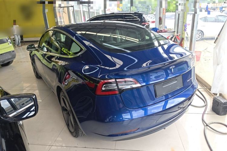 Used Tesla Model 3 2019 Long-Range All-Wheel-Drive Version Rear Left 45 Deg