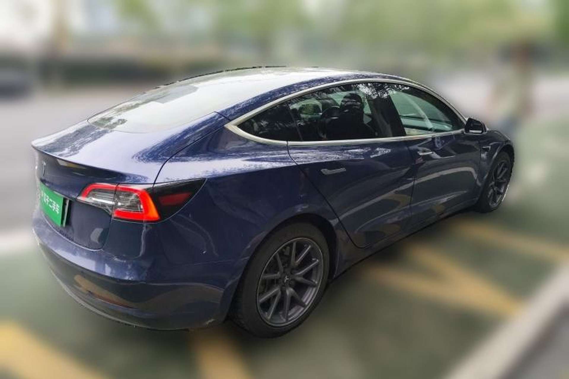 Used Tesla Model 3 2019 Standard Range Rear-Wheel Drive Upgraded Version (60 kWh) Rear Right 45 Deg