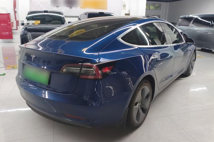 Used Tesla Model 3 2019 Long-Range Rear-Wheel-Drive Version Rear Right 45 Deg