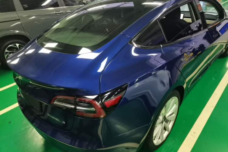 Used Tesla Model 3 2019 Standard Range Rear-Drive Upgraded Version Rear Right 45 Deg
