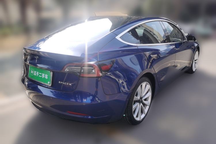 Used Tesla Model 3 2019 Long-Range Rear-Wheel-Drive Version Rear Right 45 Deg