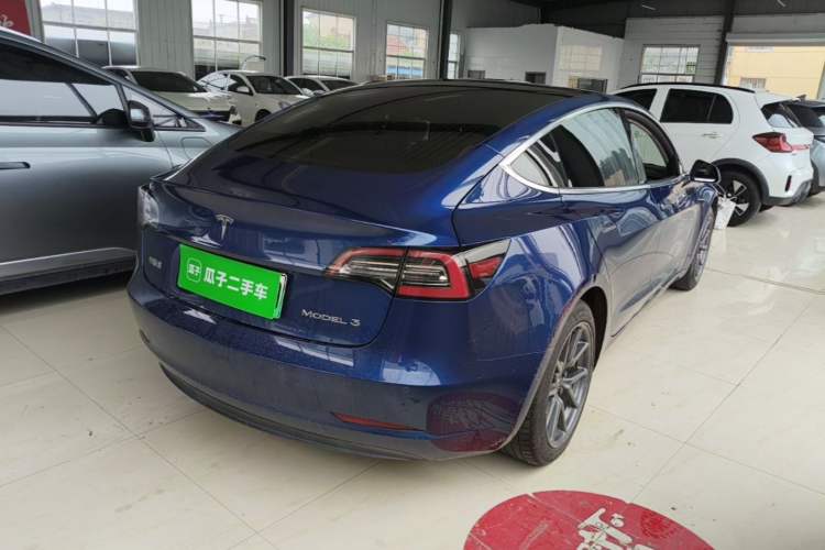 Used Tesla Model 3 2019 Standard Range Rear-Drive Upgraded Version Rear Right 45 Deg