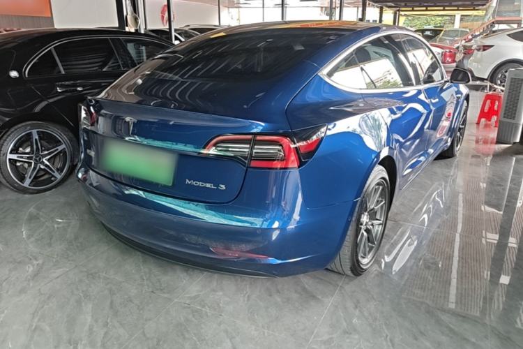 Used Tesla Model 3 2019 Standard Range Rear-Drive Upgraded Version Rear Right 45 Deg