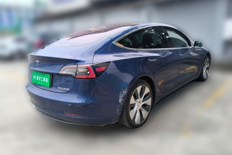 Used Tesla Model 3 2019 Performance High-Performance All-Wheel-Drive Version Rear Right 45 Deg