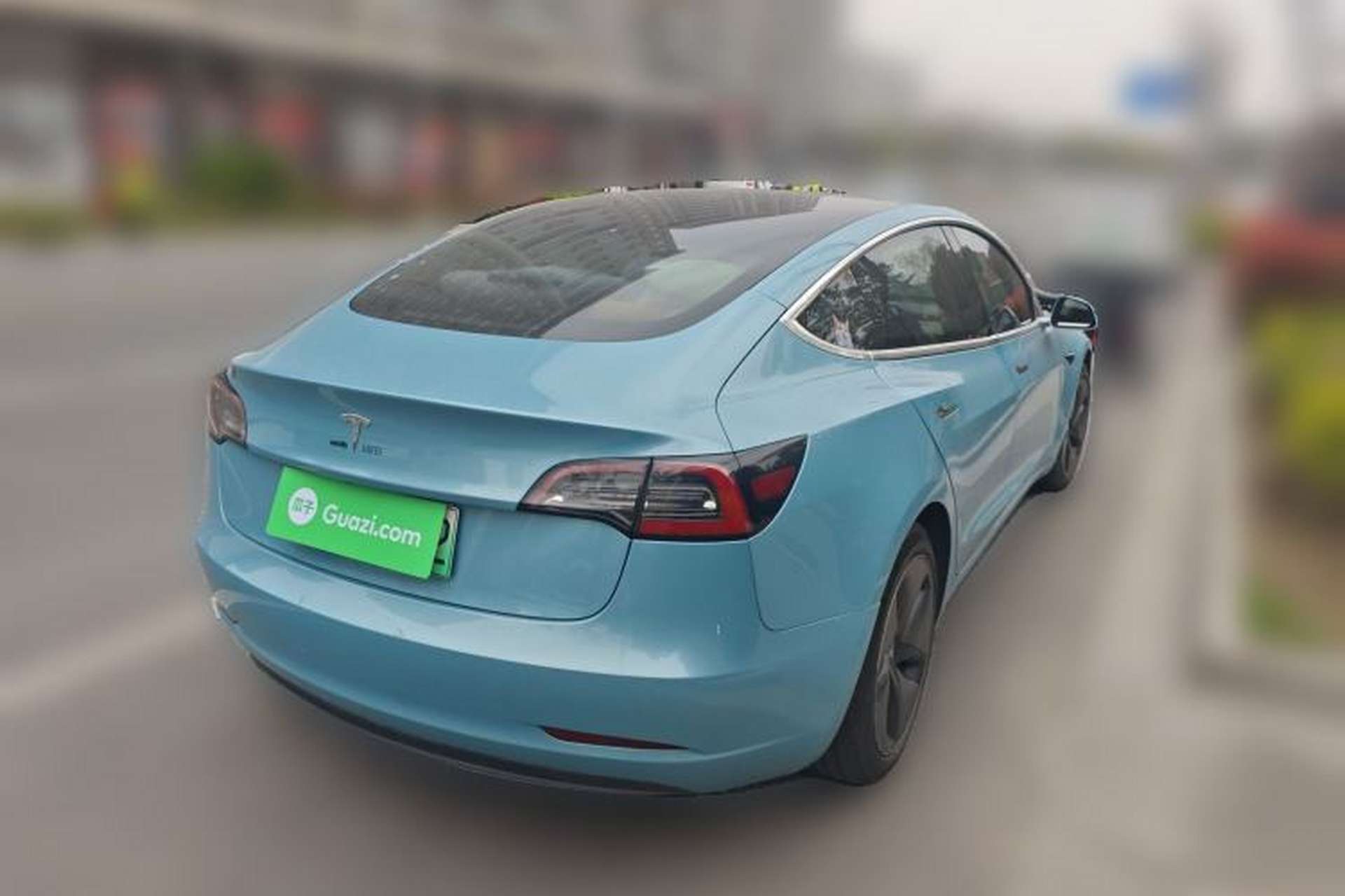 Used Tesla Model 3 2019 Long-Range Rear-Wheel-Drive Version Rear Right 45 Deg