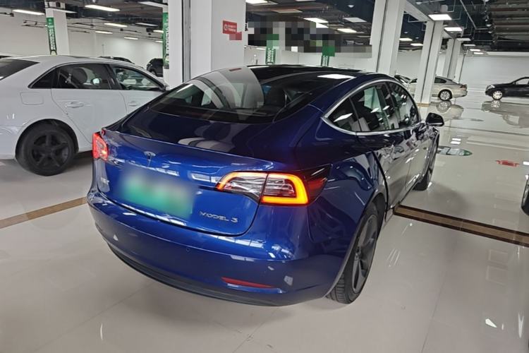 Used Tesla Model 3 2019 Standard Range Rear-Drive Upgraded Version Rear Right 45 Deg