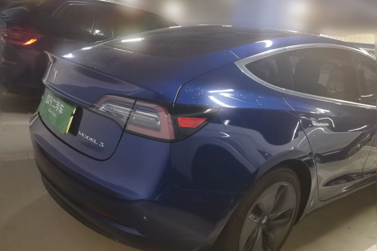 Used Tesla Model 3 2019 Standard Range Rear-Drive Upgraded Version Rear Right 45 Deg