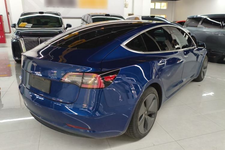 Used Tesla Model 3 2019 Long-Range Rear-Wheel-Drive Version Rear Right 45 Deg