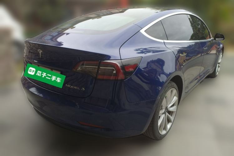 Used Tesla Model 3 2019 Standard Range Rear-Drive Upgraded Version Rear Right 45 Deg