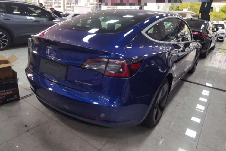 Used Tesla Model 3 2019 Long-Range All-Wheel-Drive Version Rear Right 45 Deg