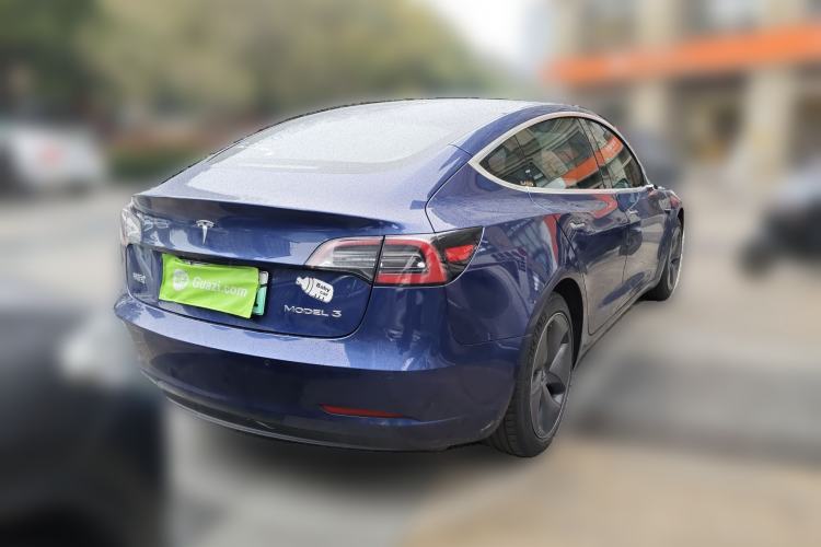 Used Tesla Model 3 2019 Standard Range Rear-Drive Upgraded Version Rear Right 45 Deg