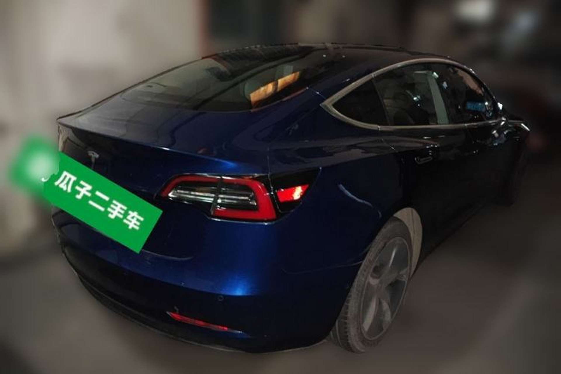 Used Tesla Model 3 2019 Long-Range Rear-Wheel-Drive Version Rear Right 45 Deg