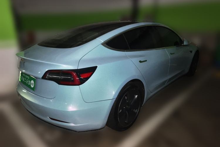 Used Tesla Model 3 2019 Long-Range Rear-Wheel-Drive Version Rear Right 45 Deg