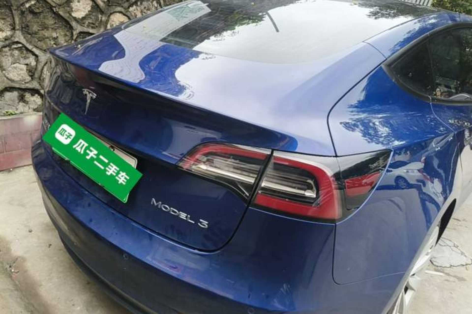 Used Tesla Model 3 2019 Standard Range Rear-Drive Upgraded Version Rear Right 45 Deg
