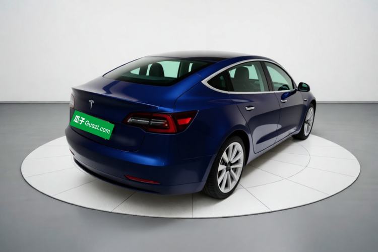 Used Tesla Model 3 2019 Standard Range Rear-Drive Upgraded Version Rear Right 45 Deg