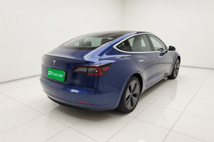 Used Tesla Model 3 2019 Long-Range All-Wheel-Drive Version Rear Right 45 Deg
