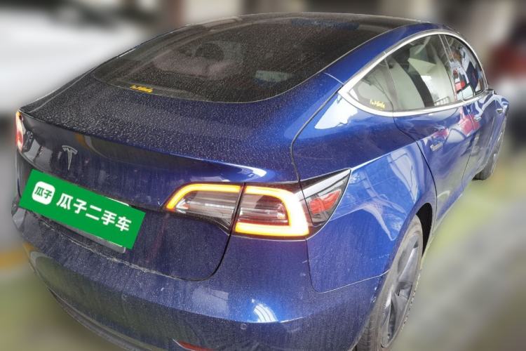 Used Tesla Model 3 2019 Long-Range Rear-Wheel-Drive Version Rear Right 45 Deg