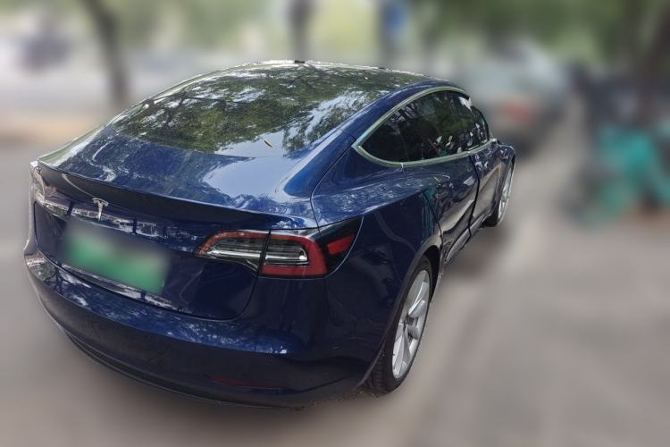 Used Tesla Model 3 2019 Long-Range Rear-Wheel-Drive Version Rear Right 45 Deg