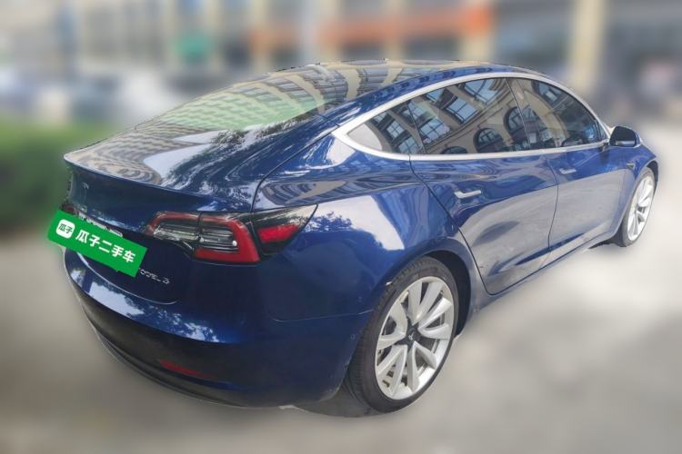 Used Tesla Model 3 2019 Standard Range Rear-Drive Upgraded Version Rear Right 45 Deg