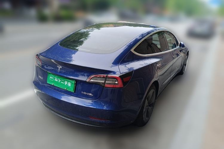 Used Tesla Model 3 2019 Standard Range Rear-Drive Upgraded Version Rear Right 45 Deg