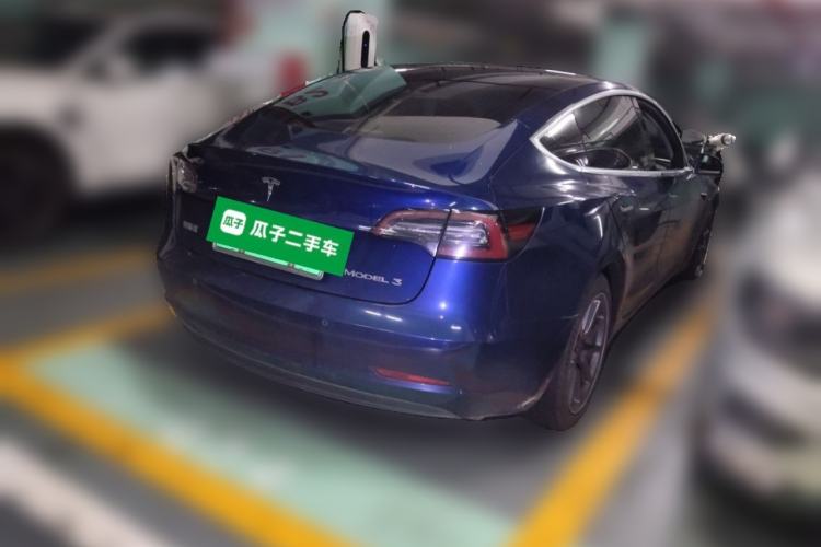 Used Tesla Model 3 2019 Standard Range Rear-Drive Upgraded Version Rear Right 45 Deg