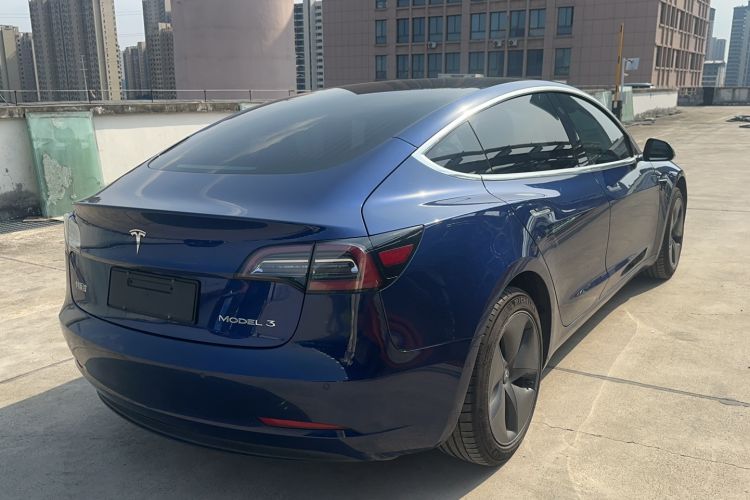 Used Tesla Model 3 2019 Standard Range Rear-Drive Upgraded Version Rear Right 45 Deg