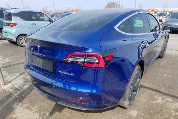 Used Tesla Model 3 2019 Standard Range Rear-Drive Upgraded Version Rear Right 45 Deg