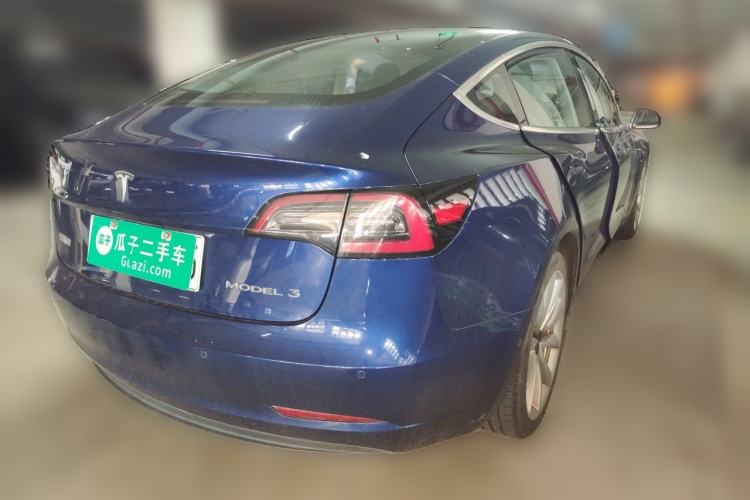 Used Tesla Model 3 2019 Standard Range Rear-Drive Upgraded Version Rear Right 45 Deg