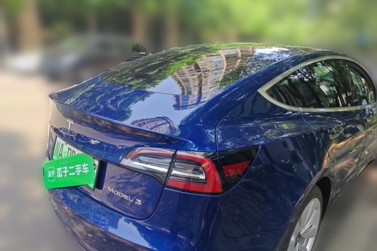 Used Tesla Model 3 2019 Standard Range Rear-Drive Upgraded Version Rear Right 45 Deg