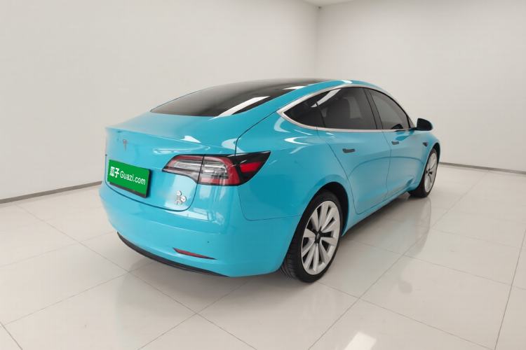 Used Tesla Model 3 2019 Standard Range Rear-Drive Upgraded Version Rear Right 45 Deg
