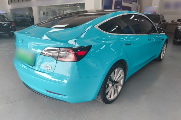 Used Tesla Model 3 2019 Standard Range Rear-Drive Upgraded Version Rear Right 45 Deg