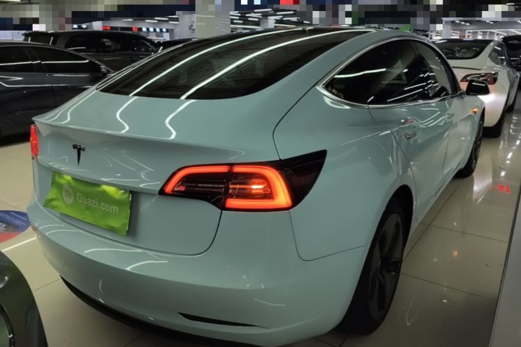 Used Tesla Model 3 2019 Long-Range Rear-Wheel-Drive Version Rear Right 45 Deg