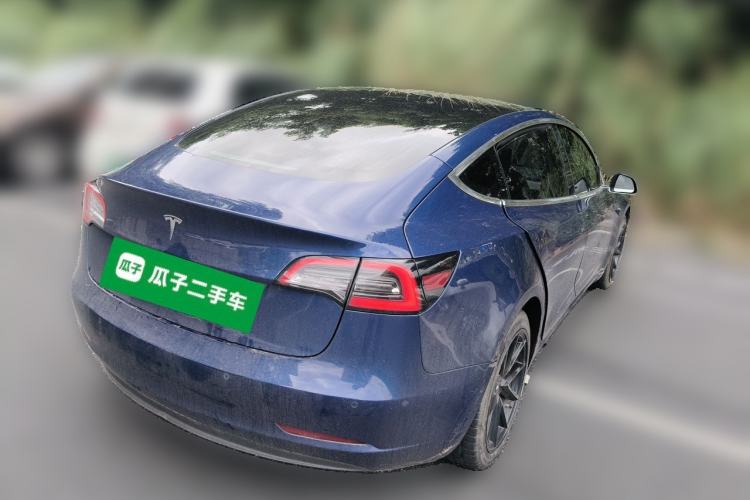 Used Tesla Model 3 2019 Long-Range Rear-Wheel-Drive Version Rear Right 45 Deg