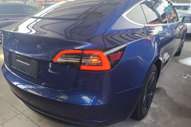 Used Tesla Model 3 2019 Standard Range Rear-Drive Upgraded Version Rear Right 45 Deg