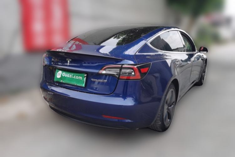 Used Tesla Model 3 2019 Standard Range Rear-Drive Upgraded Version Rear Right 45 Deg