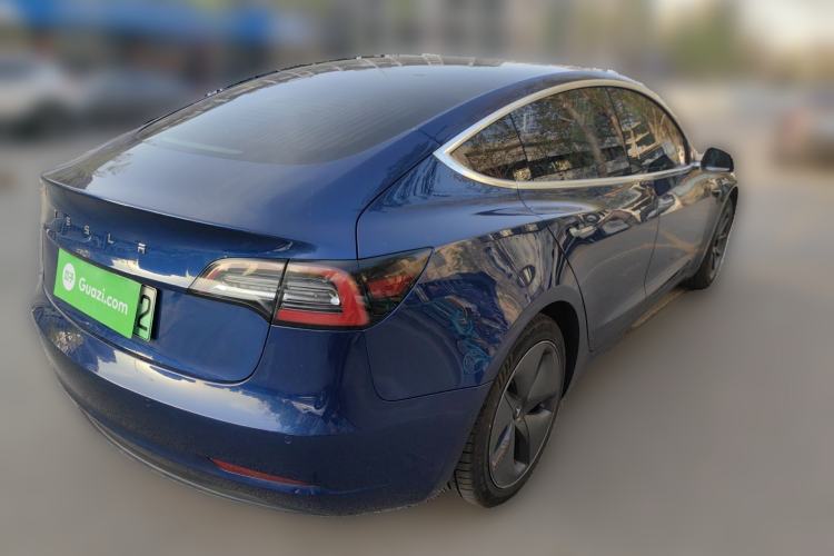 Used Tesla Model 3 2019 Standard Range Rear-Drive Upgraded Version Rear Right 45 Deg