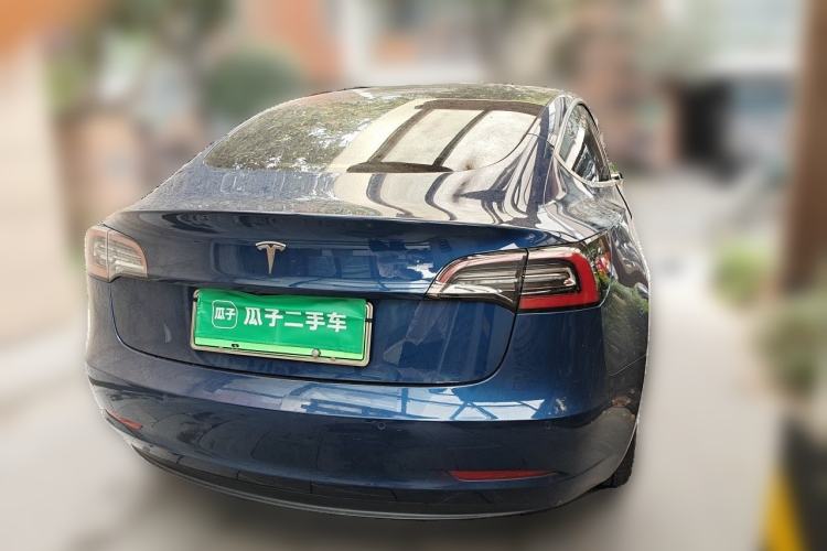 Used Tesla Model 3 2019 Long-Range Rear-Wheel-Drive Version Rear Right 45 Deg