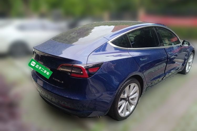 Used Tesla Model 3 2019 Standard Range Rear-Drive Upgraded Version Rear Right 45 Deg
