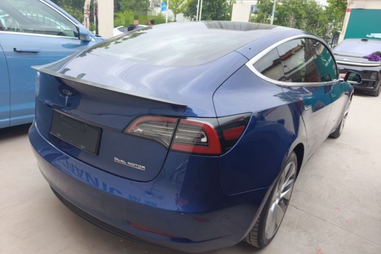 Used Tesla Model 3 2019 Performance High-Performance All-Wheel-Drive Version Rear Right 45 Deg