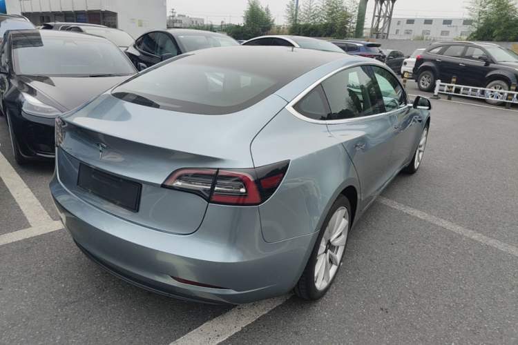 Used Tesla Model 3 2019 Standard Range Rear-Drive Upgraded Version Rear Right 45 Deg