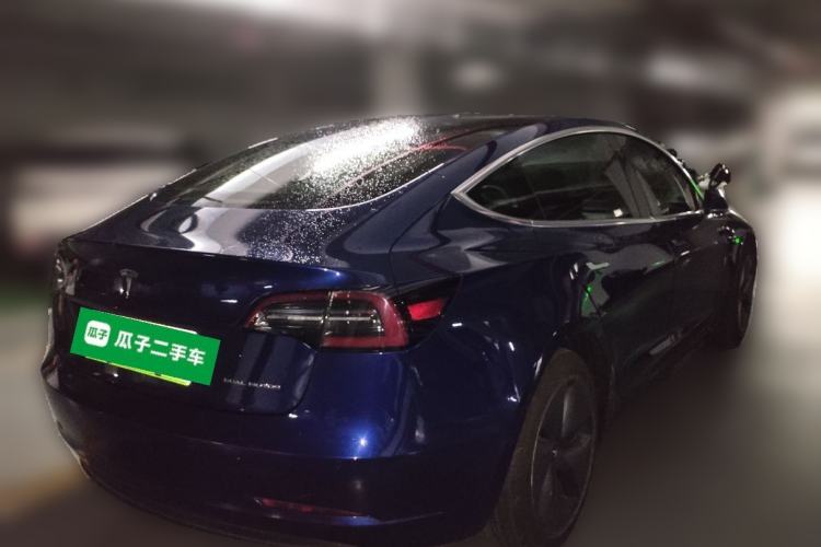 Used Tesla Model 3 2019 Long-Range All-Wheel-Drive Version Rear Right 45 Deg