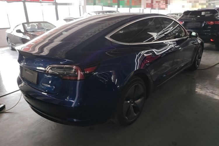 Used Tesla Model 3 2019 Standard Range Rear-Drive Upgraded Version Rear Right 45 Deg