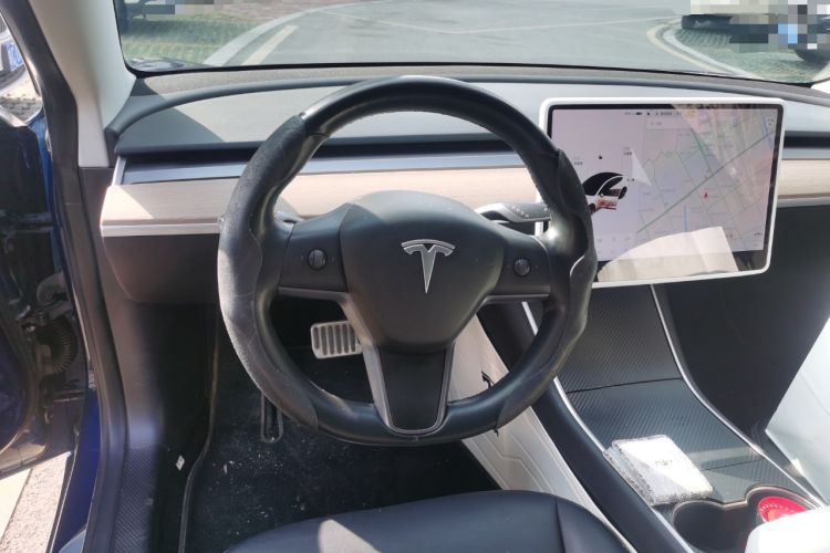 Used Tesla Model 3 2019 Long-Range Rear-Wheel-Drive Version Steering Wheel