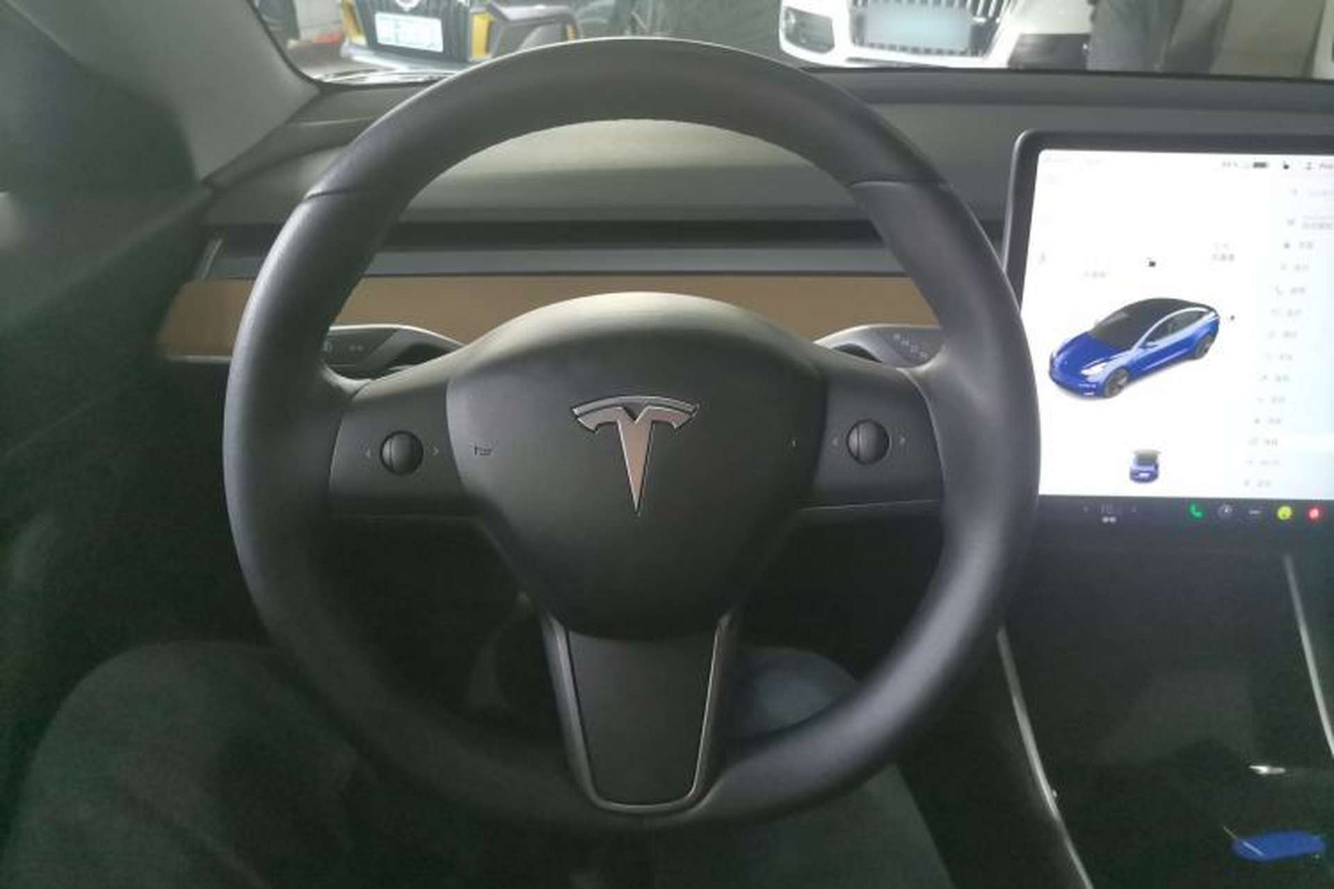 Used Tesla Model 3 2019 Standard Range Rear-Wheel Drive Upgraded Version (52 kWh) Steering Wheel