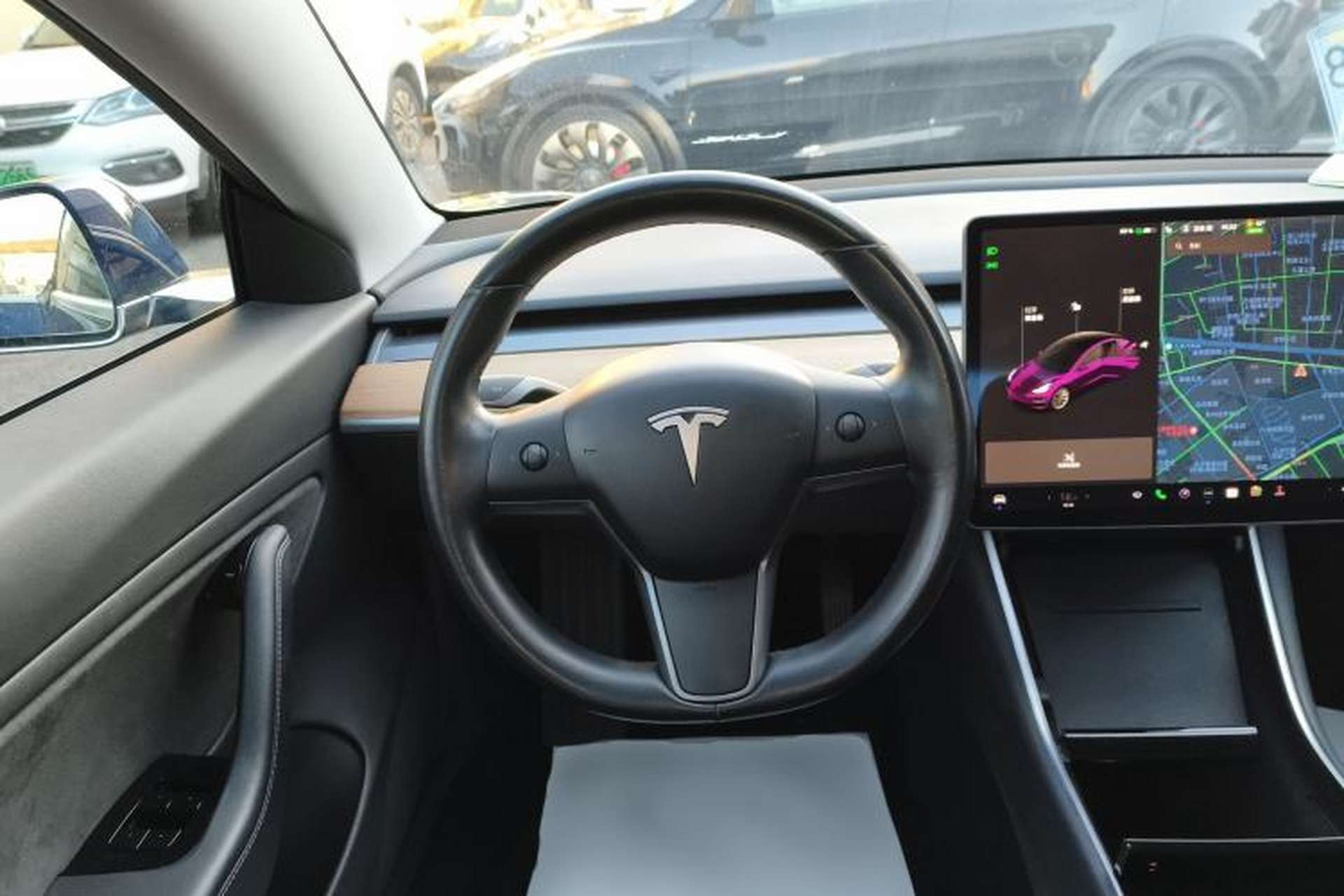 Used Tesla Model 3 2019 Long-Range Rear-Wheel-Drive Version Steering Wheel