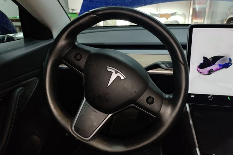 Used Tesla Model 3 2019 Long-Range Rear-Wheel-Drive Version Steering Wheel