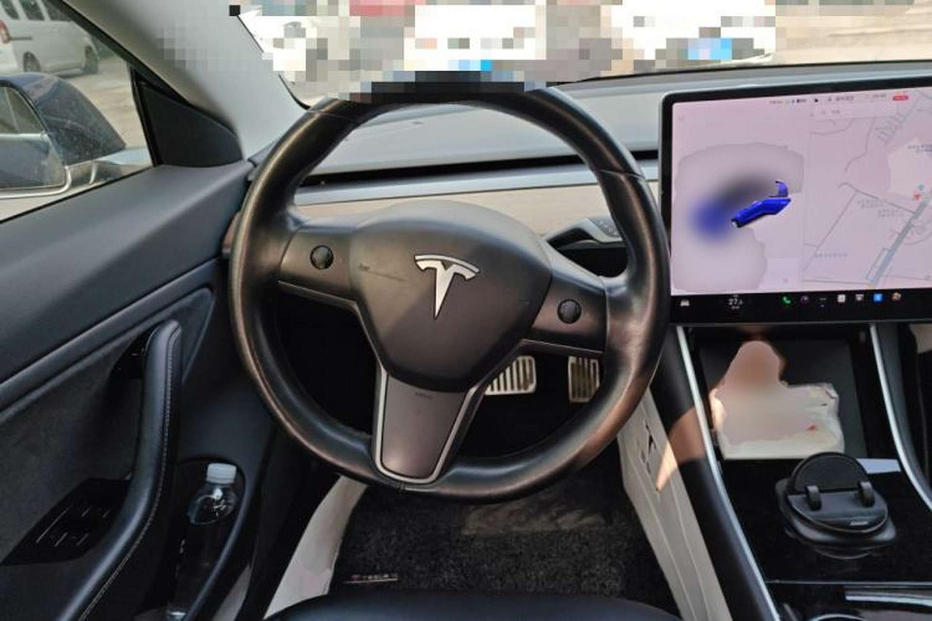 Used Tesla Model 3 2019 Long-Range Rear-Wheel-Drive Version Steering Wheel