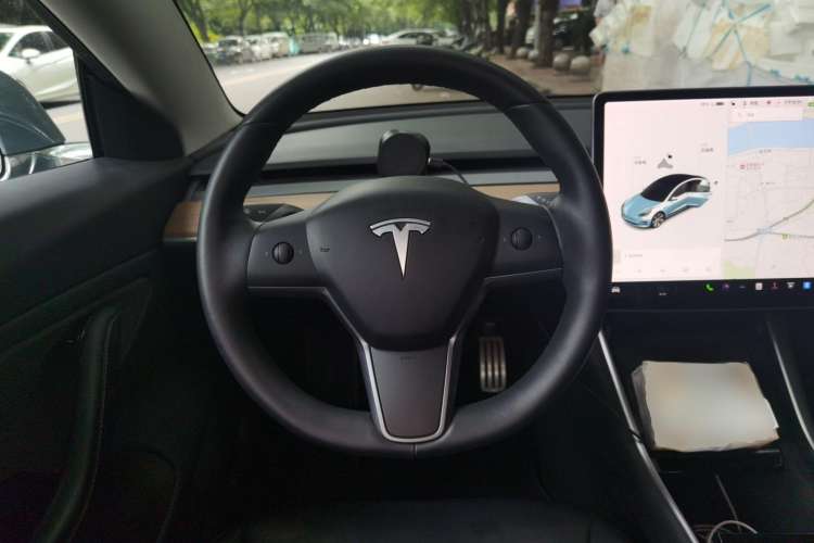 Used Tesla Model 3 2019 Performance High-Performance All-Wheel-Drive Version Steering Wheel